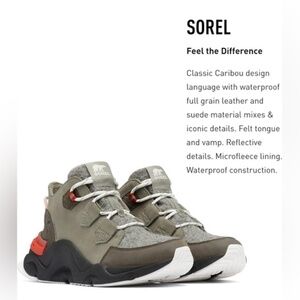 ⭐️ NWT Sorel Kinetic RNEGD Caribou Waterproof Boots - Women's Size 8.5